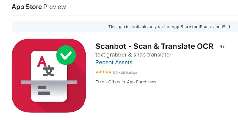 Scanbot Premium Mobile Scanning App For iPad Users