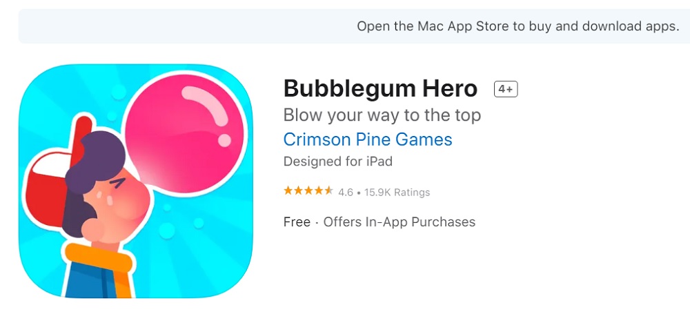 Bubblegum Hero Best Game To Play On Apple Watch