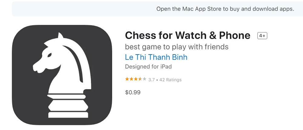 The most loved brain chess game on Apple Watch