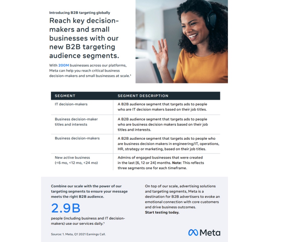 Connect With Key Decision-Makers Using New B2B Targeting Audience Segments