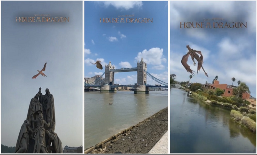 Snapchat Added AR Lens To Promote House of The Dragon Worldwide
