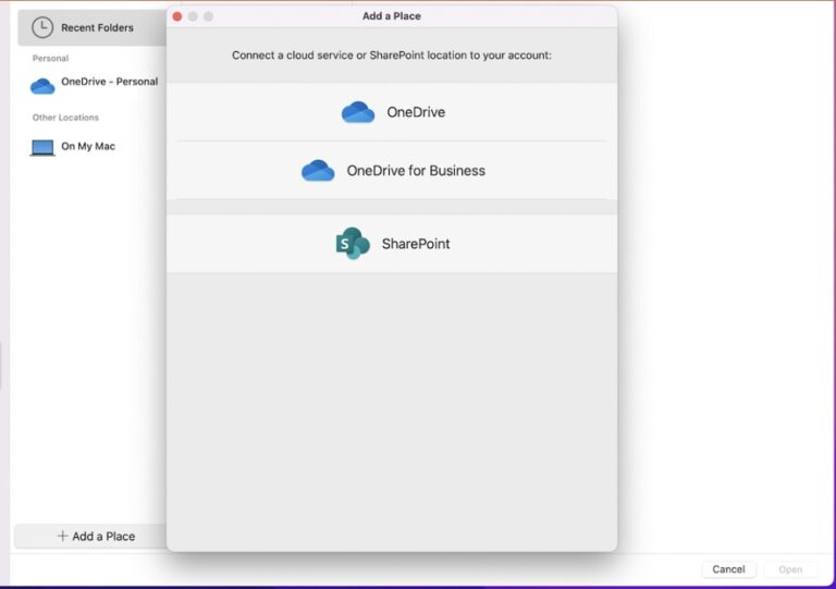 Microsoft Office Users On Mac Gets New Cloud Storage Integrations