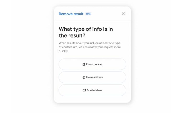 “Results About You” Tool To Help Removing Personal Information From Google