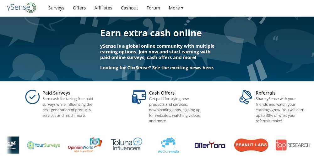ySense- Task Based Refer And Earn Apps Offering Referral Incentives For Members 2022