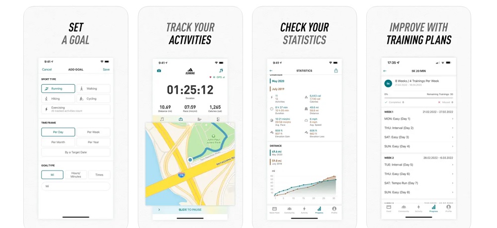Adidas Running Personalized Training App For Races And Marathons