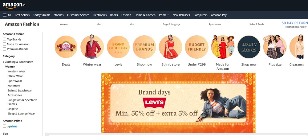 Amazon A Leading eCommerce Store For Buying the Best Quality Clothes And Other Products In India