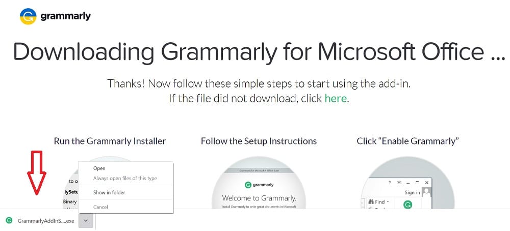 How To Install Grammarly On Word For Windows Step 3