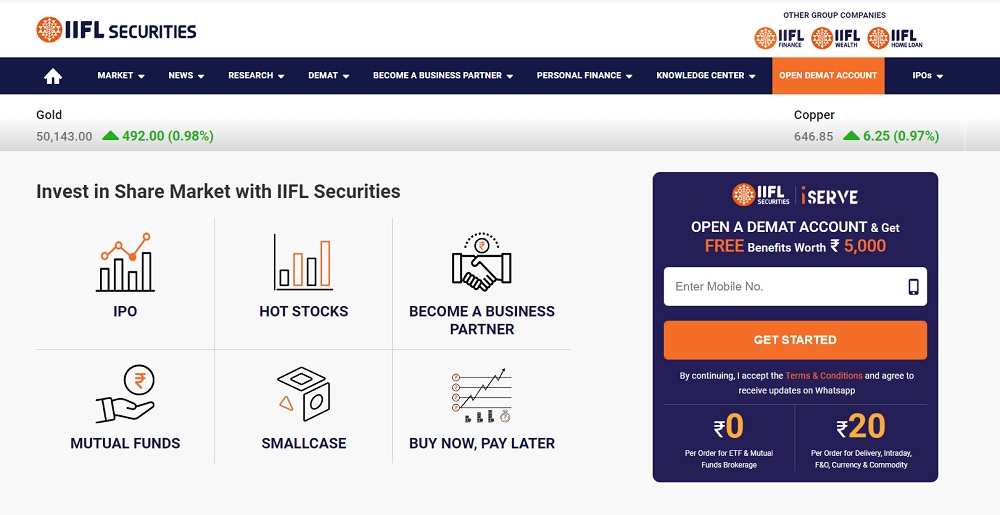 IIFL Markets Best Trading Apps In India With Referral Bonuses & No Investments