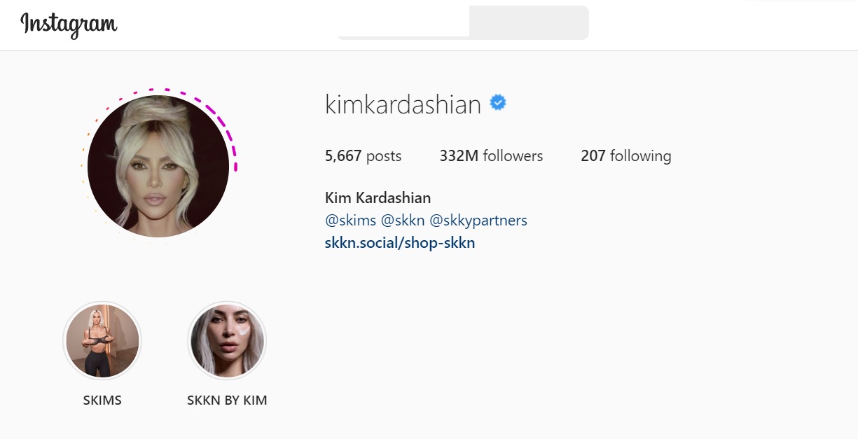 Kim Kardashian (@kimkardashian) American Media Socialite And Businesswoman
