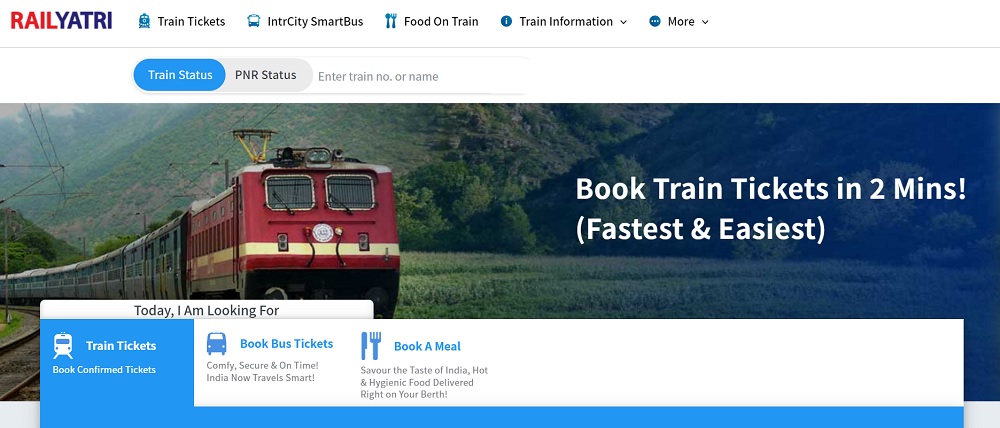 Railyatri Best Train Ticket Booking Apps In India