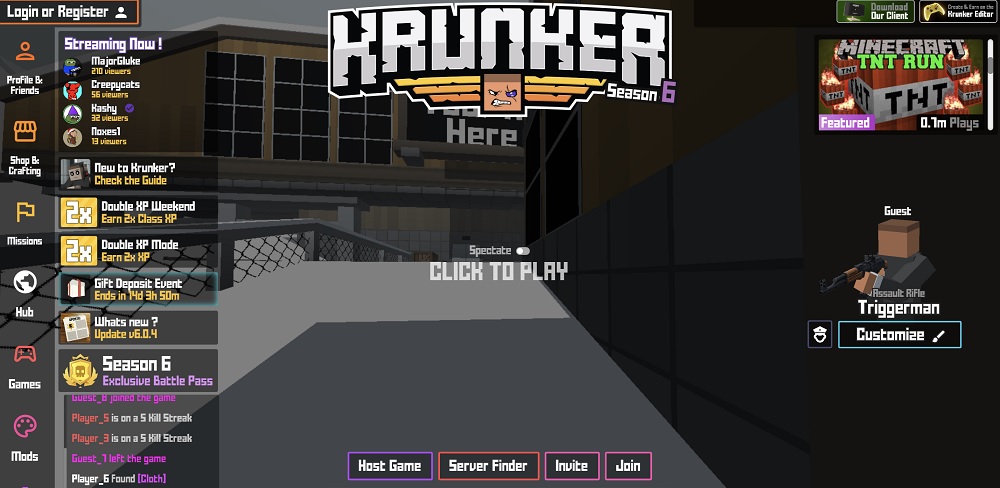 Krunker The Pixilated Version Of COD And Counter Strike FPS game
