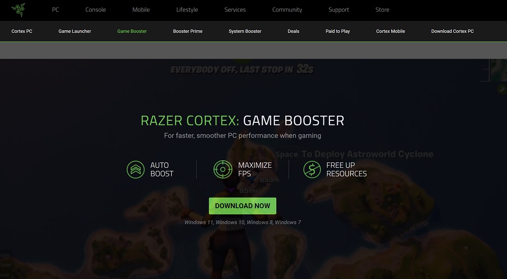 Razer Cortex Game Booster – Software that provides the best FPS experience