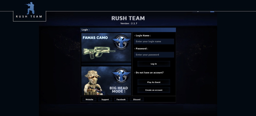 Rush Team Most Played FPS Shooting Games